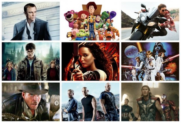 Des oeuvres familières et des franchises mainstream