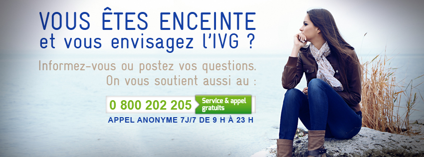 Le banner de la page Facebook « IVG : vous hésitez ? »
