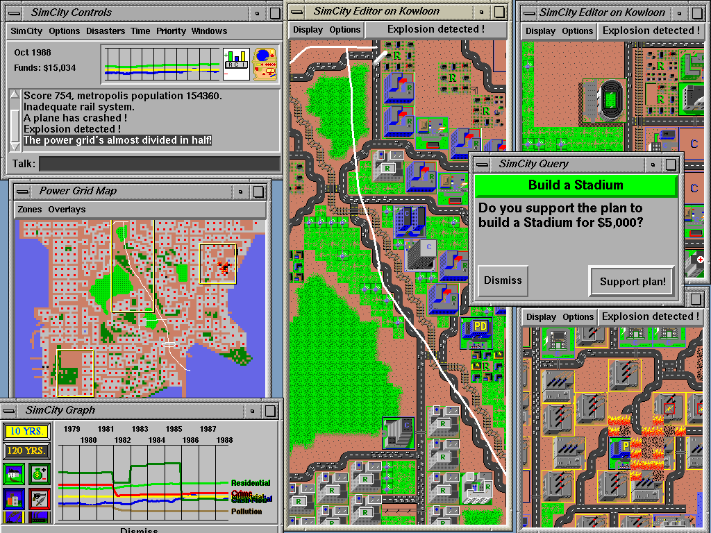 Créé en 1989, Sim City, le jeu archétype du city builder