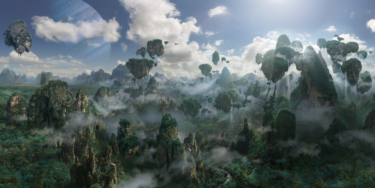 La planète Pandora : le fantasme luxuriant qui anime l'intrigue écologique du blockbuster Avatar de James Cameron.