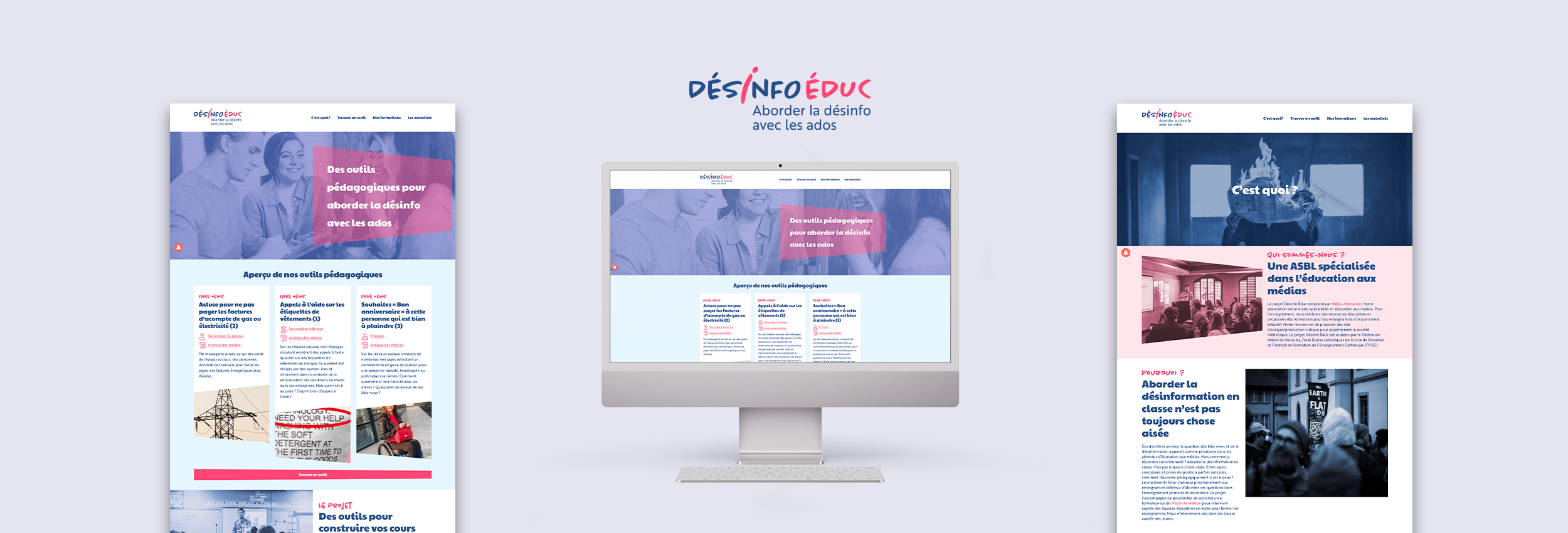 site web DésinfoÉduc – outils pédagogiques pour ados
