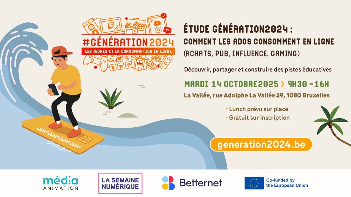 Illustration d'un jeune adulte surfant sur une carte de banque avec son smartphone en main