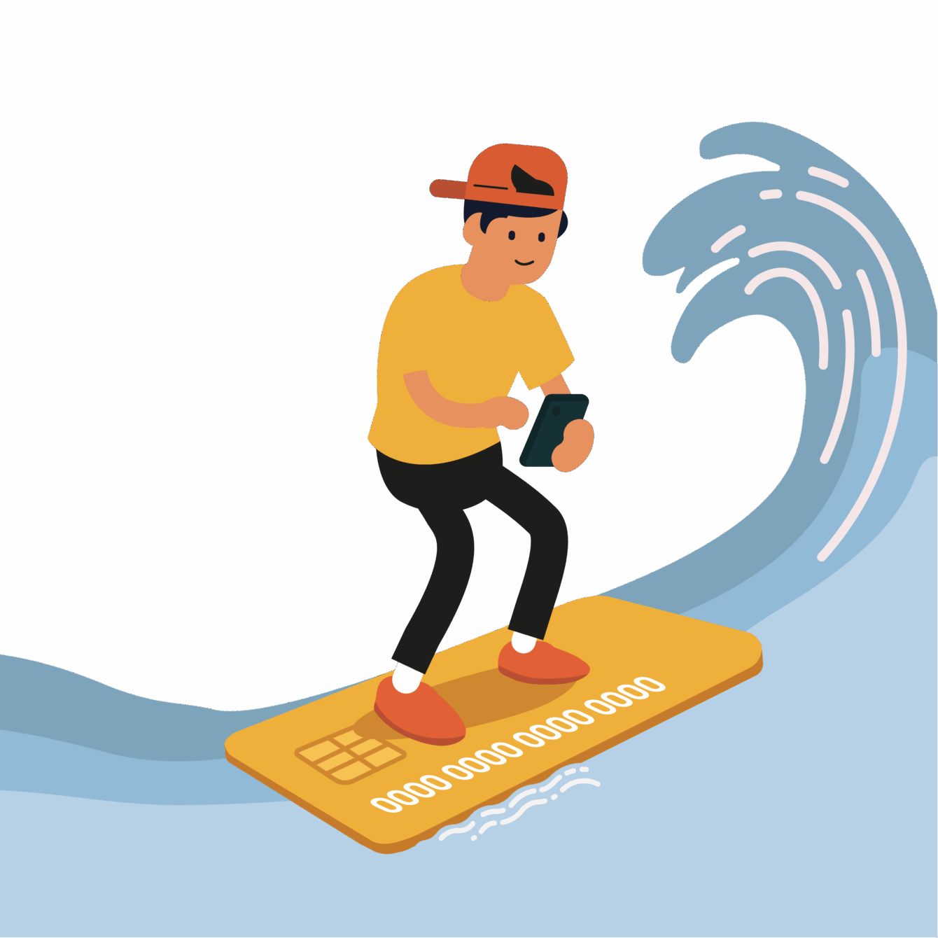 Illustration Surfeur